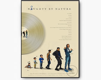 Digga D &quot;Noughty By Nature&quot; Album Vynil Record Poster - Digga D Fan Art ( No Watermark After Purchase)