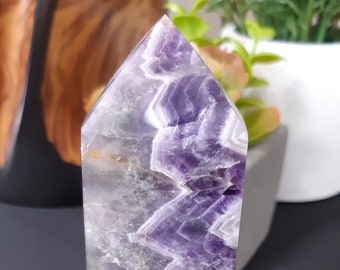 A Beautiful Natural Lepidolite Crystal Tower - Point Crystal Tower - Aid With Emotional Healing - Crystal Healing - Crystal Store