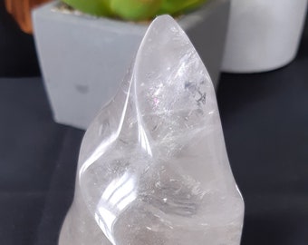 An Gorgeous Clear Quartz Crystal Flame - Great for Healing and Manifestation - Crystal Healing - Crystal Store