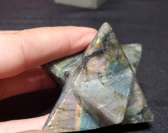 A Charming Labradorite Jasper Crystal Star Carving- Excellent for Strengthening Intuition - Healing Crystal - Crystal Store