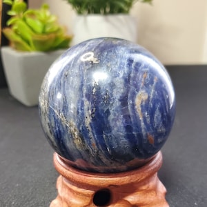 A Gorgeous Large Blue Sodalite Crystal Sphere - Promote Rational Thought, Objectivity and Perception - Crystal Store - Crystal Healing