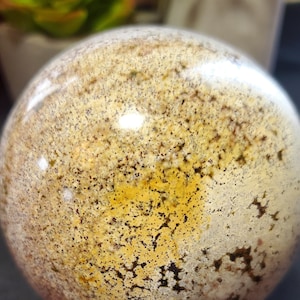 A Gorgeous Large Ocean Jasper Crystal Sphere - Earth Colors - Release Negative Feelings - Crystal Ball - Crystal Store - Crystal Healing