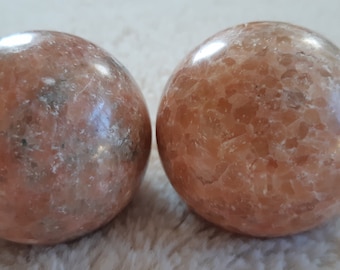 2 Sunstone Crystal Sphere Collection Set - Brings Emotional and Spiritual Warmth - Crystal Store - Crystal Healing