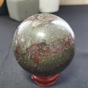 A Large Distinctive Dragon Blood Crystal Sphere - Crystal Ball - Helps to Invite Love, Kindness, & Happiness into your life-Crystal Healing