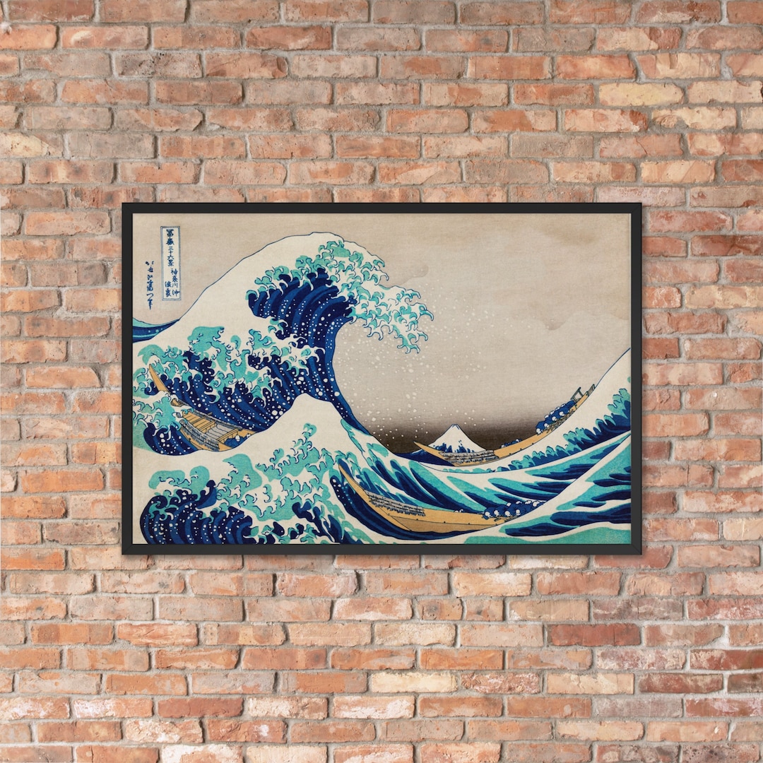The Great Wave off Kanagawa 1831 Hokusai Hokusai Framed Print Hokusai