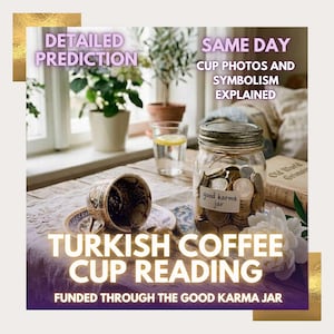 Tasseography Reading: Turkish Coffee Cup Divination - Good Karma Jar Sponsored