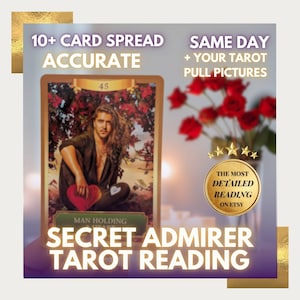 Secret Admirer Love Tarot Reading, Who&#39;s Watching You, Hidden Feelings Revealed, Crush Analysis, Same Day, Detailed & Accurate