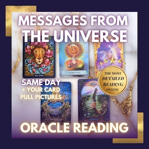 Messages from The Universe Oracle Reading, Spiritual Guidance, Love, Career, Life Path, Intuitive Multi-Deck Reading PDF, Fast Delivery