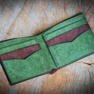 Personalized Premium Leather Bifold Wallet, Credit Card Case, Currency Wallet, Gift for Men