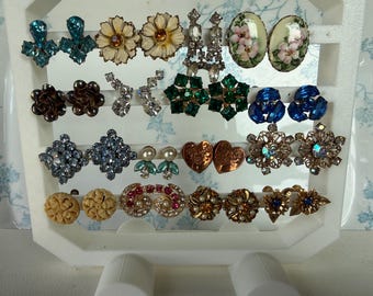 Vintage Earrings: Screw Backs circa 1950s to 1960s, Your Choice, Mix and Match