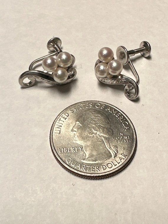 Vintage Mikimoto Pearl Earrings Gift for Her - image 3