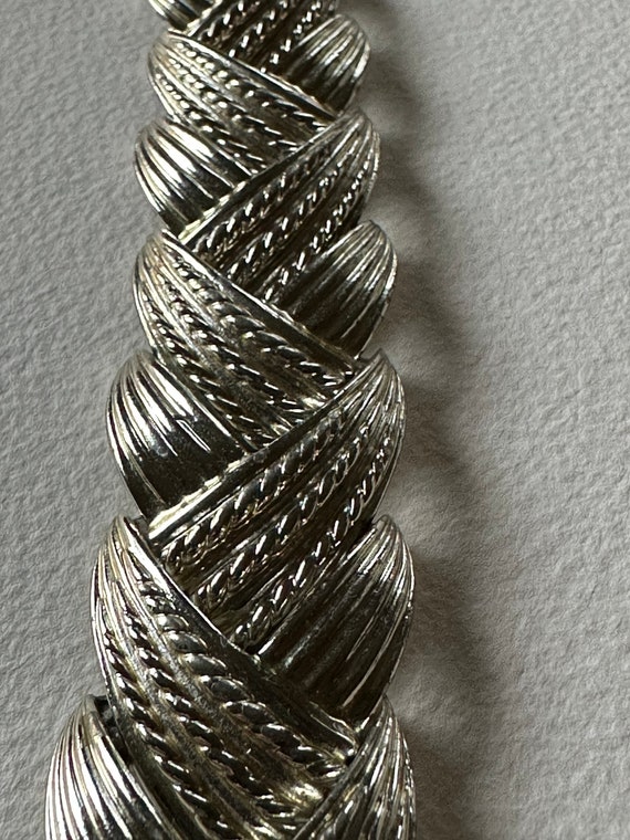 Art Deco Silver Bracelet Signed Marboux circa 196… - image 2