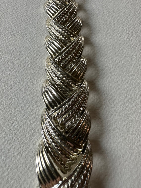 Art Deco Silver Bracelet Signed Marboux circa 196… - image 10