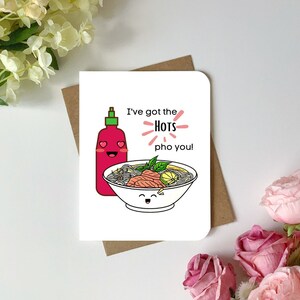Carte de Saint-Valentin I've Got the Hots Pho You (I've Got the Hots For You) - Pour petit ami, petite amie, mari ou femme