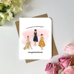 Carte de remise des diplômes carte de voeux pour elle carte pour fille pour soeur pour diplômé exceptionnel