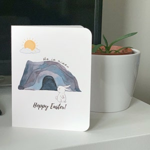 Biglietto di auguri di Pasqua / Buona Pasqua (Buona Pasqua), festeggia la Pasqua con questo biglietto! Coniglietto carino, è una carta risorta
