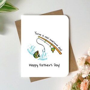 Tarjeta del Día del Padre / ¡Eres un papá increíble! Feliz Día del Padre / Saludo divertido y lindo hecho a mano / Interior en blanco para mensaje personalizado.