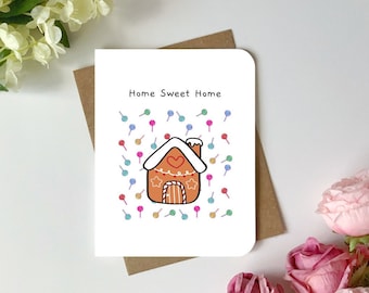 Simpatico biglietto di inaugurazione della casa Casa bagnata Gioco di parole in casa Congratulazioni per la nuova casa Simpatico e divertente biglietto di auguri di inaugurazione della casa