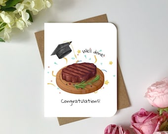 Graduation card well done congratulations greeting card for graduation congratulations For him for her for son for daughter