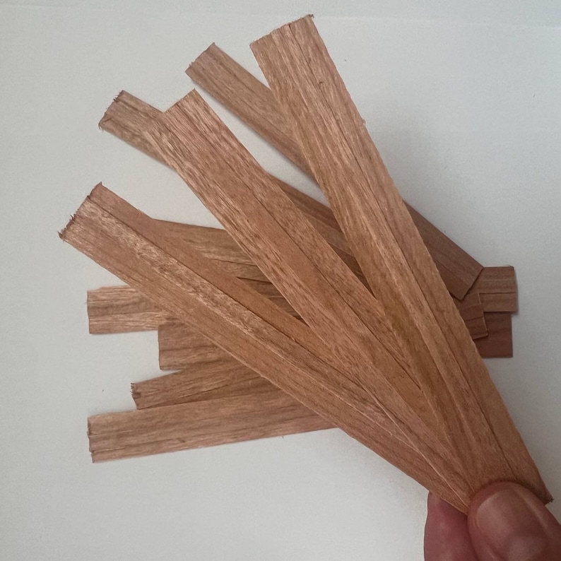 Crackling Wooden Wick From Makesy 1 Wick or Set of 10 Wicks Crackling ...