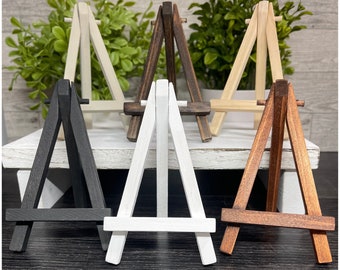 Small Easel Wooden Display Stand Tiered Tray Decor Rustic Wedding Table Number Holder Mini Sign Stand