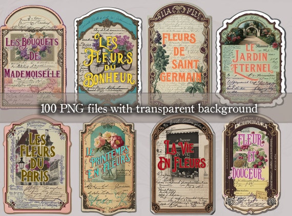 ヴィンテージ フランス ファーマシーラベルジャンクジャーナル