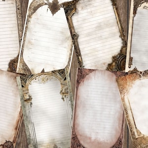 Printable Lined Paper Gothic