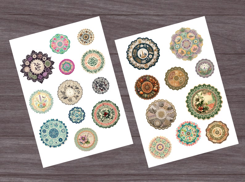 A4 Prints, Paper Doilies, Vintage Doily, Junk Journal, Scrapbooking ...