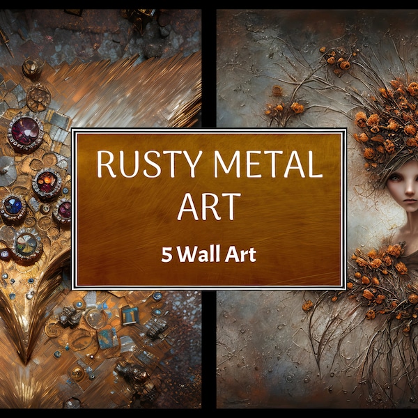 Rusty Metal Art Etsy