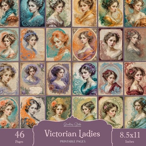 Victorian Women Junk Journal Pages, Victorian Ladies Junk Journal ...