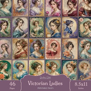Victorian Women Junk Journal Pages, Victorian Ladies Junk Journal ...