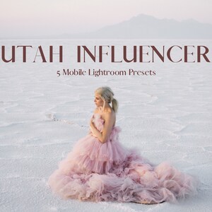 Utah Influencer Presets - MOBILE LIGHTROOM Preset Package, Adobe Lightroom