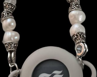 Customized Princess Medallion AirTag Bracelet Gemstone and Holder – Silicone Medallion Holder for Princess Cruises – GPS Gemstone Jewelry