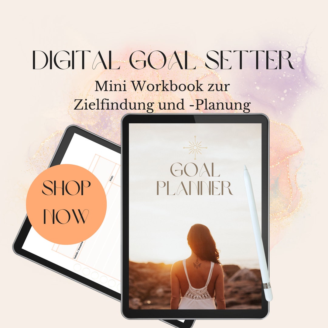 GOAL SETTER WORKBOOK 2023 Goal Setting Planner iPad Workbook Goodnotes Achieve Goals Etsy