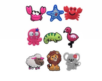 Animal croc charms| Animal jibbitz Cute croc charms | Summer croc charms |  | Accessories | Croc charms set | Croc jibbitz pack | Baby farm