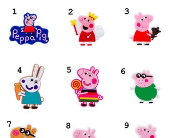 Peppa Pig croc charms