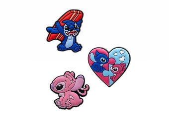 New Stitch croc charms | Shoe accessories | Cool charms | Croc charms  | Croc charms  | Croc charms girl | Croc charms set | stitch