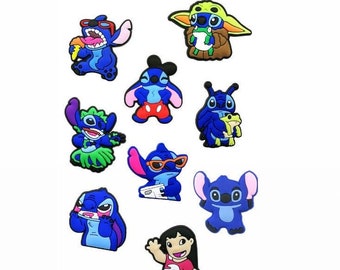 Stitch crocs charms | Stitch jibbitz | Lilo and Stitch | Cartoon shoe accsesoaries | Cartoon Stitch | jibbitz for kids |