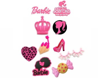 Barbie Croc Charms, Barbie Jibbitz, Cute Croc Charms, Girl Croc Charms