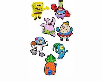 crocs charms spongebob