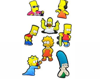 Simpson family Crocs charms