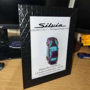 Nissan Silvia S15 Hot Wheels 4x6 Frame Display – JDM Wall Art, Drift Car Decor