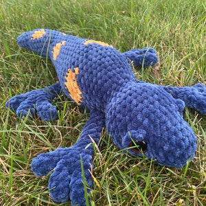 Lizard Plushy| Soft Reptile stuffed toy|Amigurumi lizard plushy| lizard handmade stuffed animal| crochet lizard plush