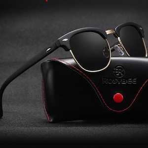 Polarized Photochromic Square Semi-Rimless Classic Retro Unisex Sunglasses
