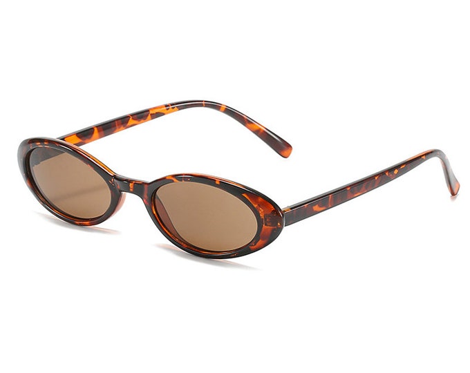 Tortoise Oval 90s Combination Frame Vintage Sunglasses Dorian - Etsy