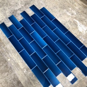 Midnight Blue Hand Glazed Tile