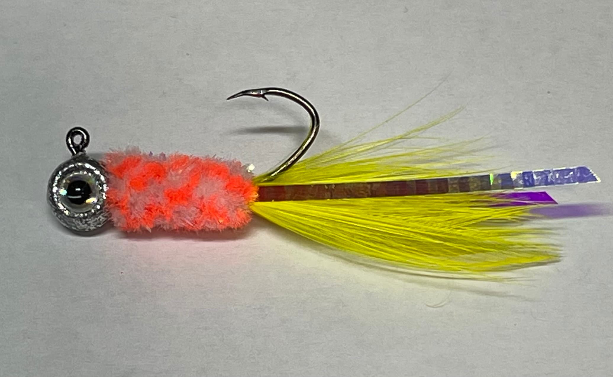 Hand Tied Crappie Jig disco Sunrise 3 Pack 