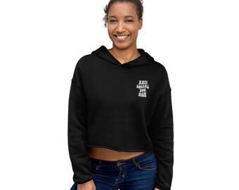 Anti Social Dog Mom Crop Hoodie