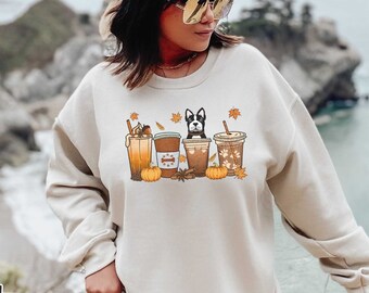 Fall Frenchie Sweatshirt, Dogs and Coffee Shirt, Frenchie Mom Gifts, Frenchie Mama Sweatshirt, Frenchie Mom Shirt, Frenchie Sweatshirts