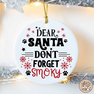 Custom Cat Christmas Ornament Personalized Cat Lovers Ornament Personal Cat Ornament Family Cat Ornament Cat Decorative Christmas Ornament